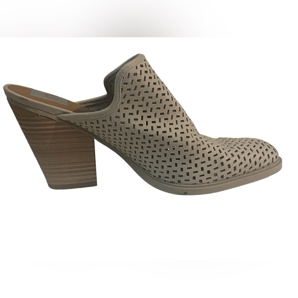 DOLCE VITA DV Mules Block Heels Cream Shoes